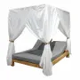 Outdoor pools - Bali Teak Canopy Pool Double Bed - MEDICIS