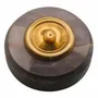 Outdoor decorative accessories - D70 Marble Doorbell with brass collar - LA FÉE SONNETTE