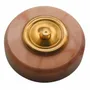 Outdoor decorative accessories - D70 Marble Doorbell with brass collar - LA FÉE SONNETTE