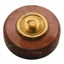 Doorbells - Wireless Marble Doorbell with Brass Collar - LA FÉE SONNETTE