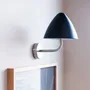 Wall lamps - OULU Wall light black - brushed steel - DYBERG LARSEN