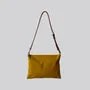 Bags and totes - New Musette - Waxed Cotton Crossbody bag in Mustard - MIMI BERRY