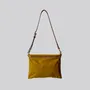 Bags and totes - New Musette - Waxed Cotton Crossbody bag in Mustard - MIMI BERRY