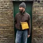 Bags and totes - New Musette - Waxed Cotton Crossbody bag in Mustard - MIMI BERRY