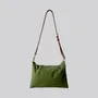 Bags and totes - New Musette - Waxed Cotton Crossbody bag in Light Green - MIMI BERRY