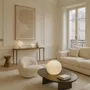 Hotel bedrooms - Paula lamp — Bianco Neve marble light sculpture - LIVINGSTONE