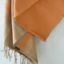 Bath towels - ORGANIC COTTON FOUTA - SAND Collection - SAND & CURCUMA Color - KARAWAN AUTHENTIC