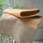 Bath towels - ORGANIC COTTON FOUTA - SAND Collection - SAND & CURCUMA Color - KARAWAN AUTHENTIC