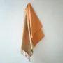 Bath towels - ORGANIC COTTON FOUTA - SAND Collection - SAND & CURCUMA Color - KARAWAN AUTHENTIC