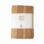Bath towels - ORGANIC COTTON FOUTA - SAND Collection - SAND COLOR & RED OCHRE - KARAWAN AUTHENTIC