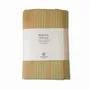 Bath towels - ORGANIC COTTON FOUTA - SAND Collection - SAND & PISTACHIO Color - KARAWAN AUTHENTIC