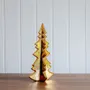 Décorations pour tables de Noël - Sapin de Noël en céramique dorée - WE LOVE SEASONS