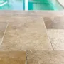 Crockery - Second choice travertine tiles (natural) - Opus: 4 sizes, 1.2 cm - LIGERIO