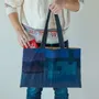 Bags and totes - Aizome bag "BORO" - POINTS,LIGNES ET PLANS