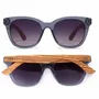 Apparel - LILA GRACE CHAMPAGNE l Brown Gradient Lens l Walnut Arms - SOEK SUSTAINABLE WOOD & PLANT BASED EYEWEAR