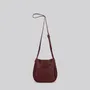 Bags and totes - Val - Small Crossbody Bag in Grainy Merlot Leather - MIMI BERRY