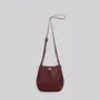 Bags and totes - Val - Small Crossbody Bag in Grainy Merlot Leather - MIMI BERRY