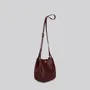 Bags and totes - Val - Small Crossbody Bag in Grainy Merlot Leather - MIMI BERRY