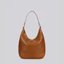 Bags and totes - Lech - Large Slouchy Shoulder Bag in Grainy Tan Leather - MIMI BERRY