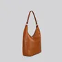 Bags and totes - Lech - Large Slouchy Shoulder Bag in Grainy Tan Leather - MIMI BERRY