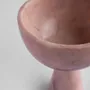 Plats et saladiers - PINK MARBLE PEDESTAL BOWL XL - KIWANO CONCEPT