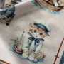 Foulards et écharpes - Foulard pour chat marin 45x45 cm - RALUFINEART