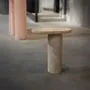Autres tables  - BOLD TRAVERTINE SIDE TABLE - KIWANO CONCEPT