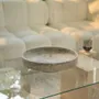 Plats et saladiers - SILVER TRAVERTINE NARROW BOWL XL - KIWANO CONCEPT