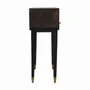Console table - Artisan Furniture Solid Wood Apollo Loop Console Desk, 2 Drawers, 1 Open Slot, Dark Brown - ARTISAN FURNITURE
