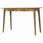 Desks - Artisan Furniture Solid Wood 2 Drawer Nordic Writing Desk, Beige - ARTISAN FURNITURE