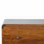 Chests of drawers - Artisan Furniture Solid Wood Curved Chestnut Chest, 3 Drawers, Dark Brown - ARTISAN FURNITURE