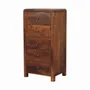 Chiffonniers - Artisan Furniture Commode Haute Aspen en Bois Massif, 5 Tiroirs avec Pieds, Marron - ARTISAN FURNITURE