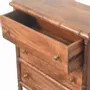 Chests of drawers - Artisan Furniture Solid Wood Bamboo Carved 3-Drawer Chest, Brown - ARTISAN FURNITURE