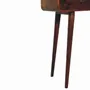Other tables - Artisan Furniture Solid Wood Chestnut Curved Hallway Table, 2 Drawers, Dark Brown - ARTISAN FURNITURE