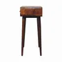 Other tables - Artisan Furniture Solid Wood Chestnut Curved Hallway Table, 2 Drawers, Dark Brown - ARTISAN FURNITURE