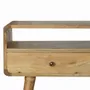Consoles - Artisan Furniture Console Courbe Oak-ish, 2 Tiroirs et Fente Ouverte, Beige - ARTISAN FURNITURE