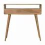 Consoles - Artisan Furniture Console Courbe Oak-ish, 2 Tiroirs et Fente Ouverte, Beige - ARTISAN FURNITURE