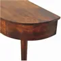 Console table - Artisan Furniture Solid Wood Backless Mounted Chestnut Console, 1 Drawer, Dark Brown - ARTISAN FURNITURE