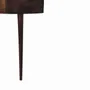 Console table - Artisan Furniture Solid Wood Backless Mounted Chestnut Console, 1 Drawer, Dark Brown - ARTISAN FURNITURE