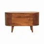 Storage boxes - Artisan Furniture Solid Wood Rounded Lid up Blanket Box, Chestnut, Brown - ARTISAN FURNITURE