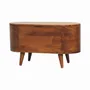 Storage boxes - Artisan Furniture Solid Wood Rounded Lid up Blanket Box, Chestnut, Brown - ARTISAN FURNITURE