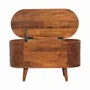 Storage boxes - Artisan Furniture Solid Wood Rounded Lid up Blanket Box, Chestnut, Brown - ARTISAN FURNITURE