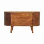 Storage boxes - Artisan Furniture Solid Wood Rounded Lid up Blanket Box, Chestnut, Brown - ARTISAN FURNITURE