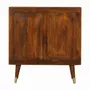 Buffets - Artisan Furniture en bois massif Manille Doré Armoire, Brass-Plated Portes, Doré and Dark Marron - ARTISAN FURNITURE