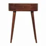 Console table - Artisan Furniture Solid Wood Mini Albion Chestnut Console, 1 Drawer, Dark Brown - ARTISAN FURNITURE