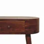 Console table - Artisan Furniture Solid Wood Mini Albion Chestnut Console, 1 Drawer, Dark Brown - ARTISAN FURNITURE