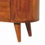 Buffets - Artisan Furniture en bois massif Mini Châtaigne Armoire, 3 Tiroirs, Dark Marron - ARTISAN FURNITURE