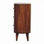 Buffets - Artisan Furniture en bois massif Mini Châtaigne Armoire, 3 Tiroirs, Dark Marron - ARTISAN FURNITURE