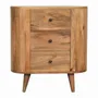 Buffets - Artisan Furniture en bois massif Mini Chêne clair Armoire, 3 Tiroirs, Beige - ARTISAN FURNITURE