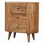 Buffets - Artisan Furniture en bois massif Mini Chêne clair Armoire, 3 Tiroirs, Beige - ARTISAN FURNITURE